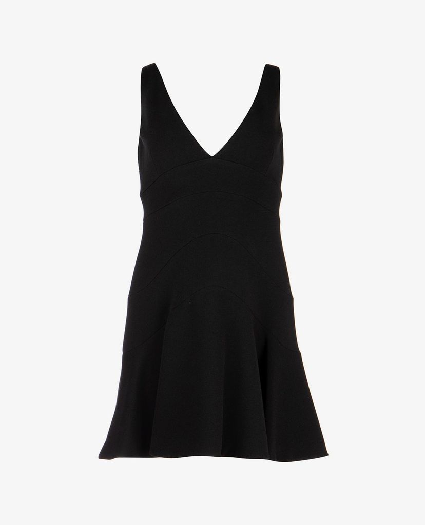 DSQUARED2 - Đầm mini sát nách Black Stretch Polyester Blend