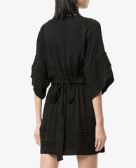 DSQUARED2 - Đầm mini tay ngắn cổ tròn thắt nơ Tied Neck Plain