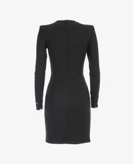 DSQUARED2 - Đầm mini tay dài cổ tròn Arwen Zipped Split Stretch