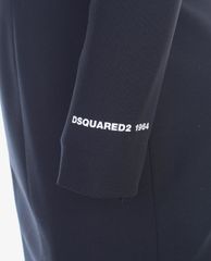 DSQUARED2 - Đầm mini tay dài cổ tròn Arwen Zipped Split Stretch