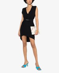 DSQUARED2 - Đầm mini sát nách V Neck Belted