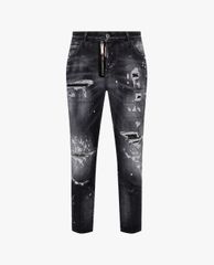 DSQUARED2 - Quần jeans nữ phom ôm wash bạc bụi bặm