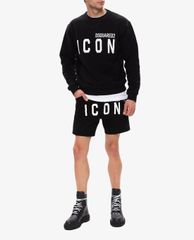 DSQUARED2 - Quần shorts nam ống rộng phối logo Dan Commando
