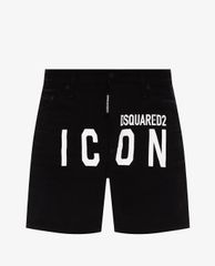DSQUARED2 - Quần shorts nam ống rộng phối logo Dan Commando