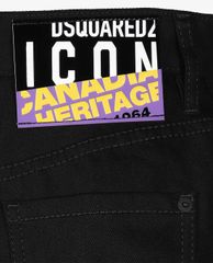 DSQUARED2 - Chân váy mini denim chữ A phối logo bên hông thời trang
