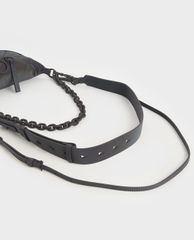 CHARLES & KEITH - Túi đeo vai yên ngựa có nếp nhăn hiệu ứng Nylon thời trang