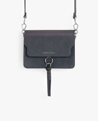 CHARLES & KEITH - Túi đeo chéo nữ chữ nhật phối chi tiết tua rua