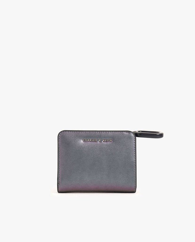 CHARLES & KEITH - Ví nữ dạng gập Mini Top Zip