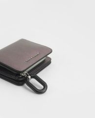 CHARLES & KEITH - Ví nữ dạng gập Mini Top Zip
