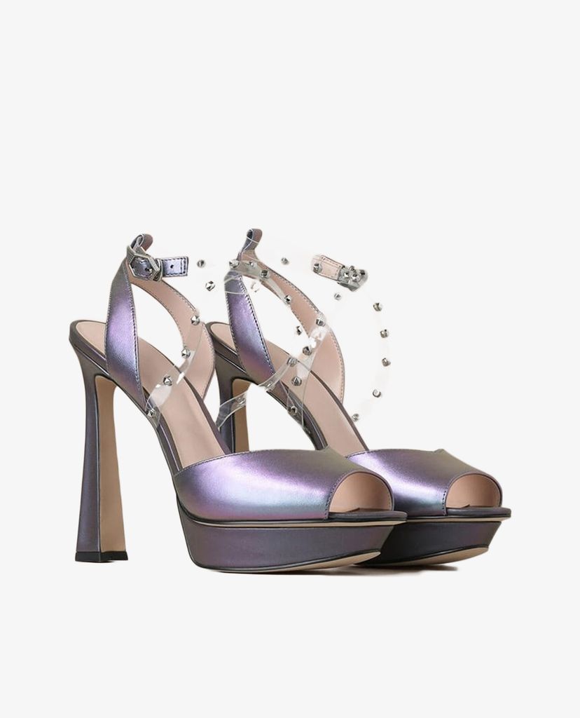 PEDRO - Giày cao gót hở mũi quai chéo Studded Cross Strap