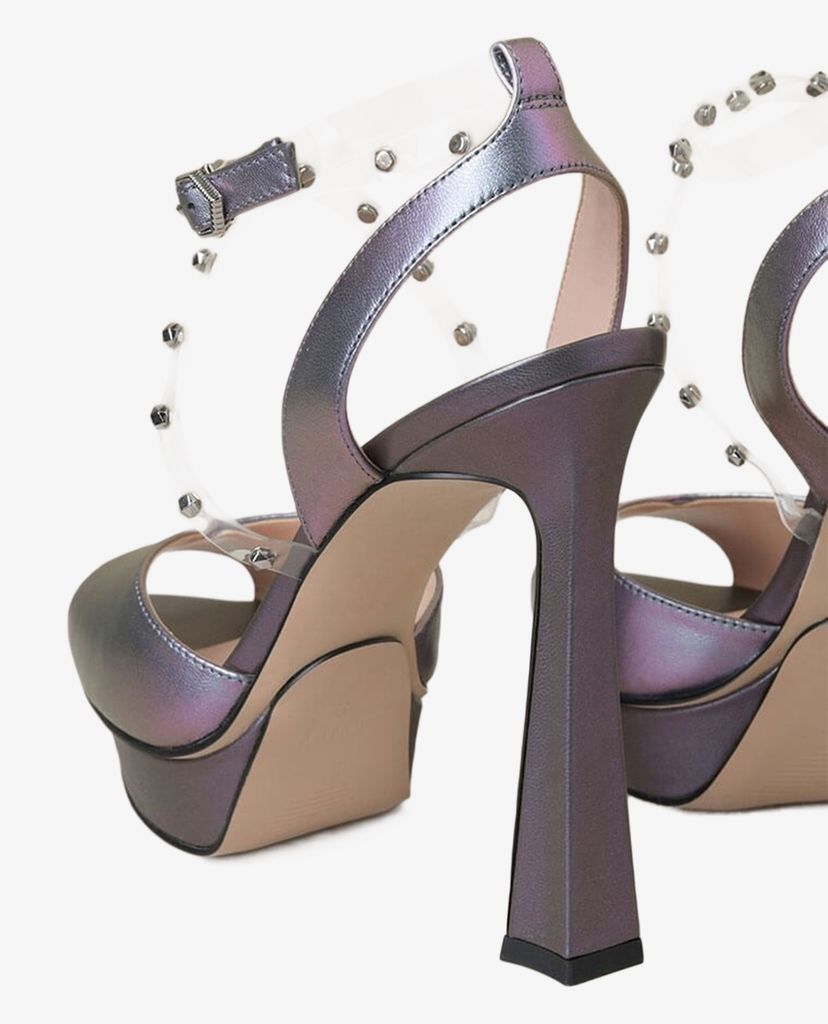 PEDRO - Giày cao gót hở mũi quai chéo Studded Cross Strap