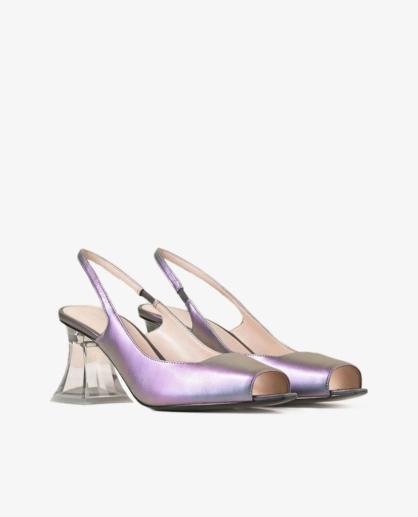 PEDRO - Giày cao gót hở mũi đế vuông Slingback Block