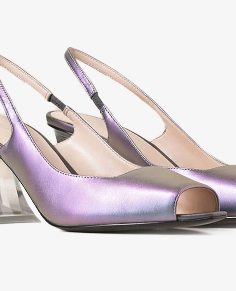 PEDRO - Giày cao gót hở mũi đế vuông Slingback Block