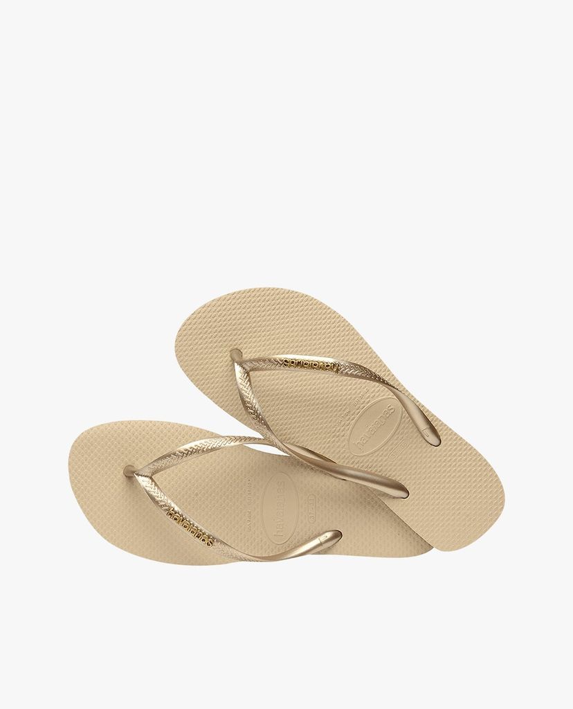 HAVAIANAS - Dép nữ Slim Logo Metallic