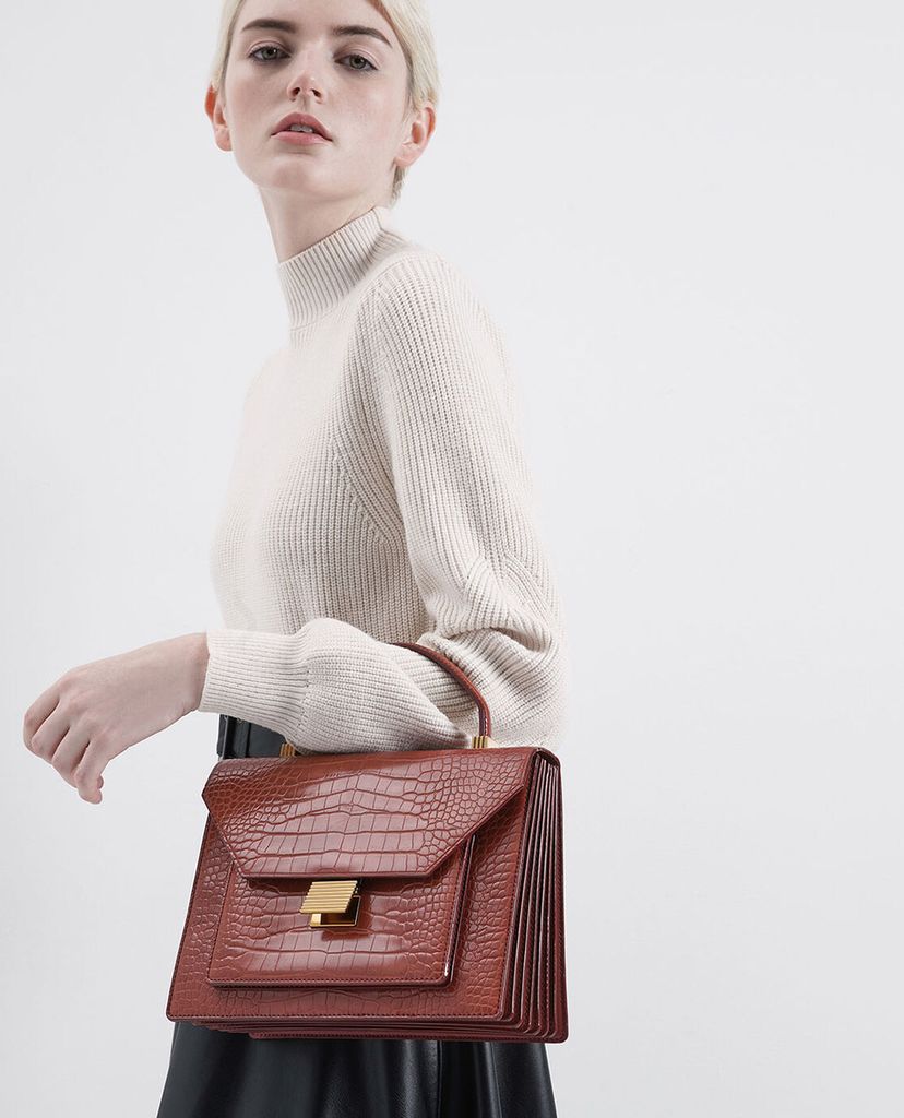 CHARLES & KEITH - Túi xách tay nữ Top Handle