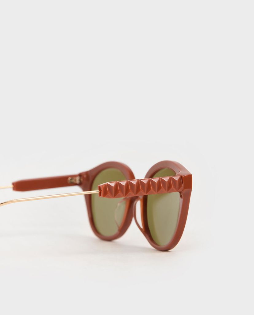CHARLES & KEITH - Kính mát gọng mắt mèo Acetate Cat Eye