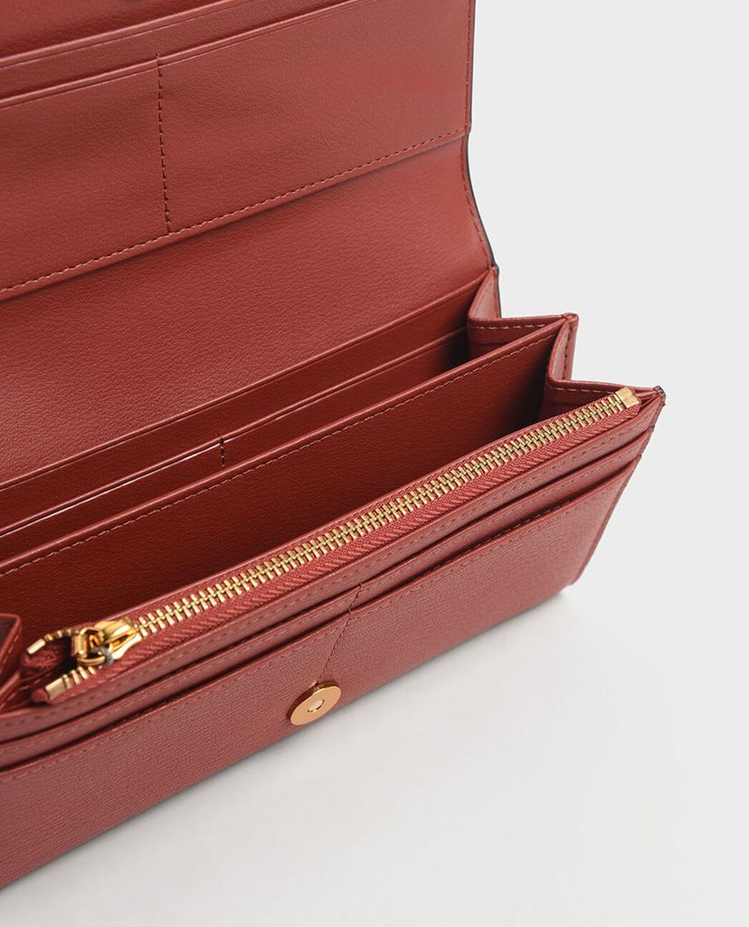 CHARLES & KEITH - Ví nữ hình chữ nhật Mini Front Flap