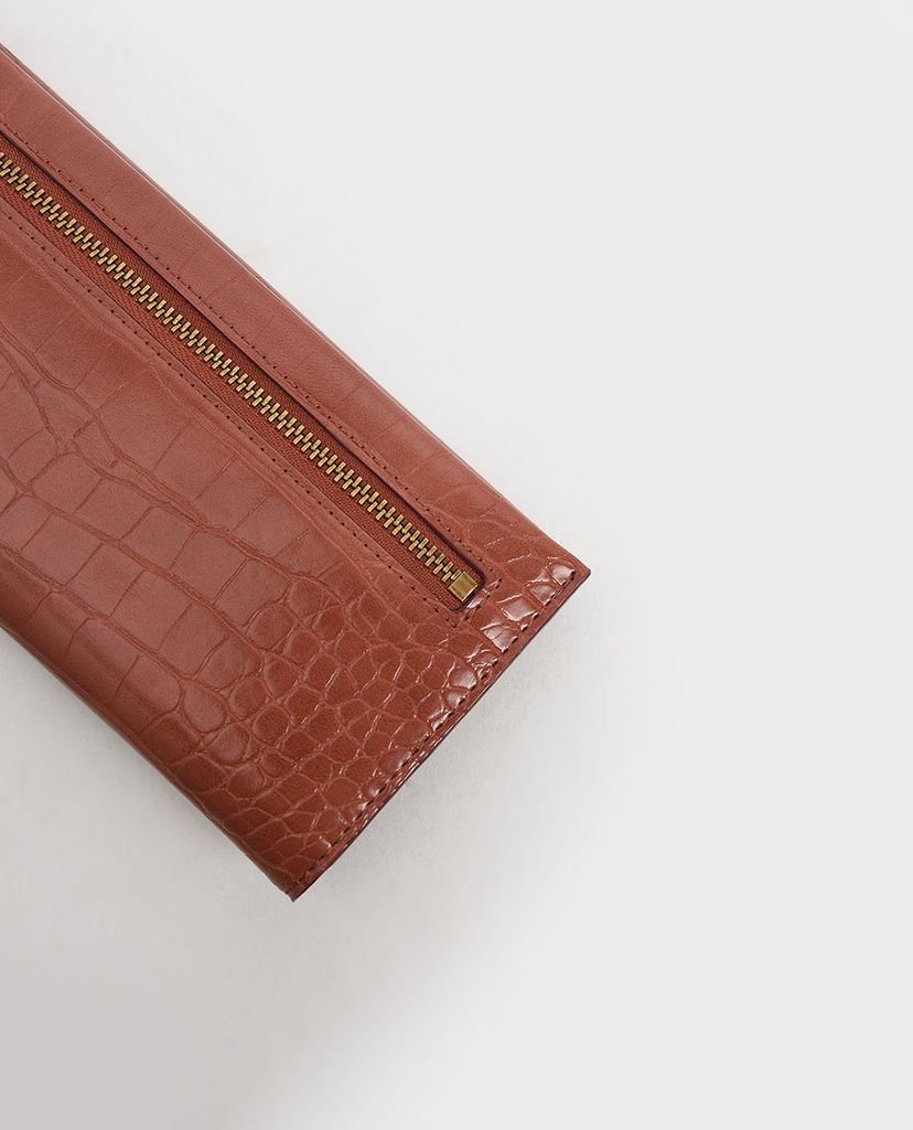 CHARLES & KEITH - Ví cầm tay Mini Metal Push Lock