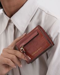 CHARLES & KEITH - Ví đựng name card nữ nắp gập Front Zip