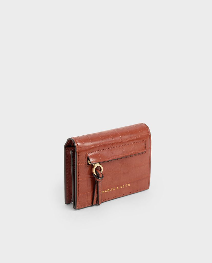 CHARLES & KEITH - Ví đựng name card nữ nắp gập Front Zip