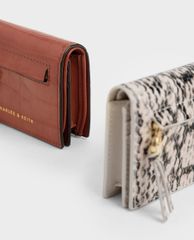 CHARLES & KEITH - Ví đựng name card nữ nắp gập Front Zip