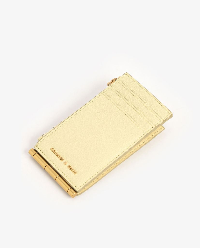 CHARLES & KEITH - Ví đựng name card nữ Zip & Snap Button