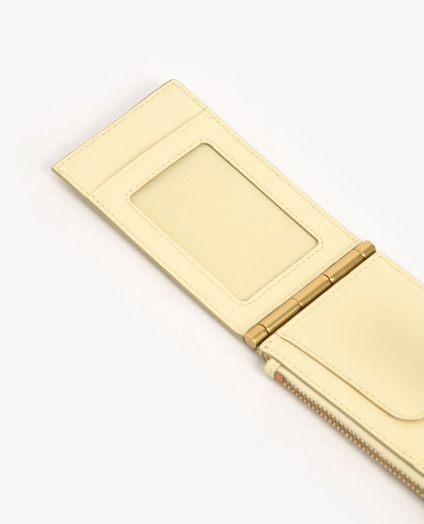 CHARLES & KEITH - Ví đựng name card nữ Zip & Snap Button