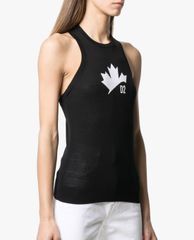 DSQUARED2 - Áo ba lỗ nữ Leaf Print