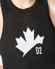 DSQUARED2 - Áo ba lỗ nữ Leaf Print