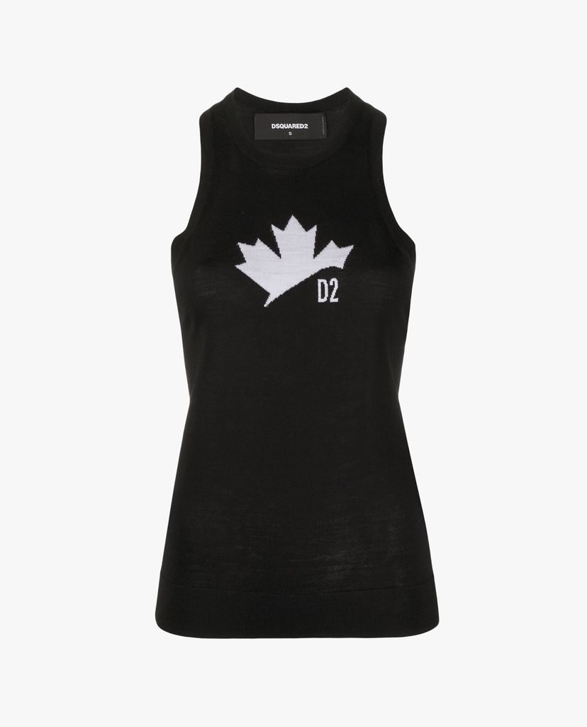DSQUARED2 - Áo ba lỗ nữ Leaf Print
