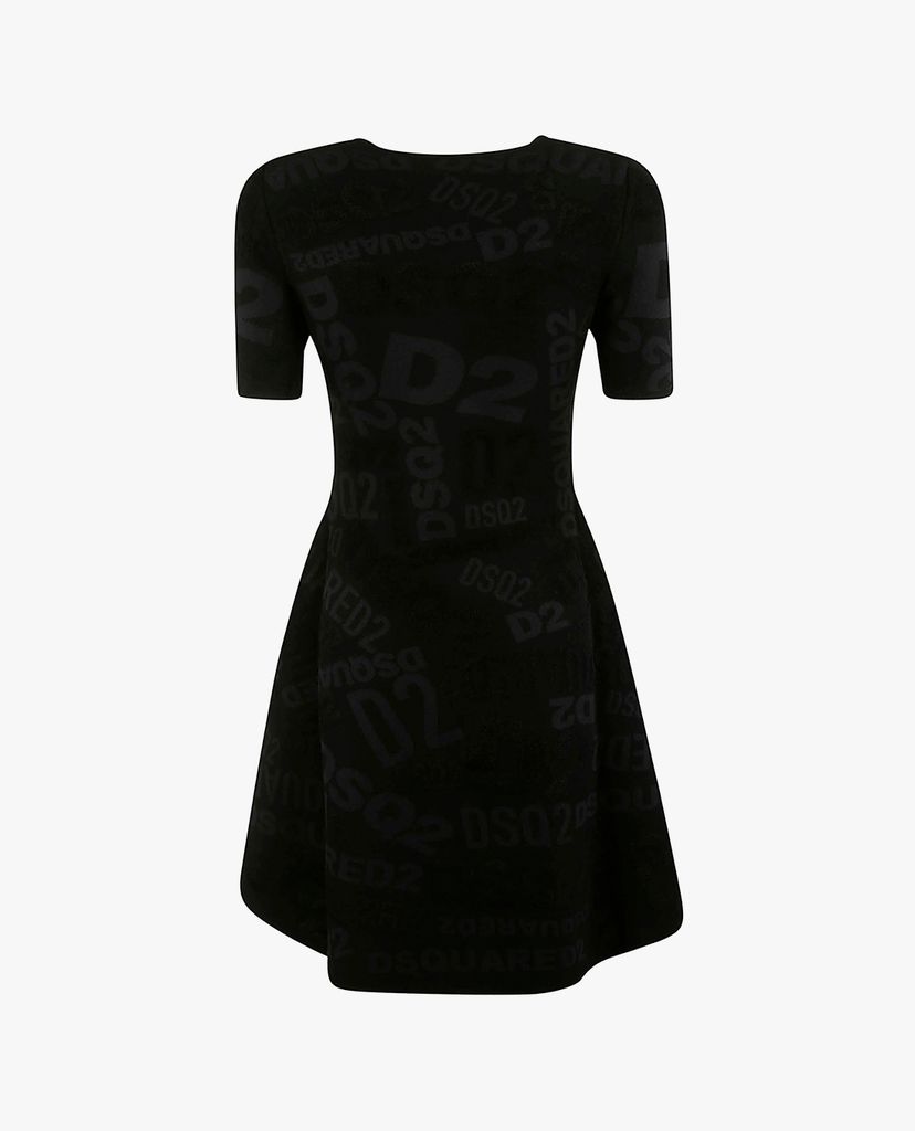 DSQUARED2 - Đầm mini tay ngắn phom xòe thời trang
