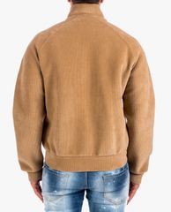 DSQUARED2 - Áo khoác nam cổ trụ tay dài phối zip thời trang
