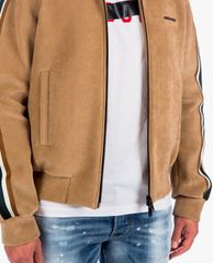 DSQUARED2 - Áo khoác nam cổ trụ tay dài phối zip thời trang