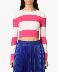 DSQUARED2 - Áo croptop nữ phom ôm tay dài thời trang