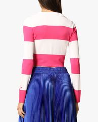 DSQUARED2 - Áo croptop nữ phom ôm tay dài thời trang