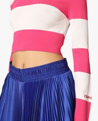 DSQUARED2 - Áo croptop nữ phom ôm tay dài thời trang