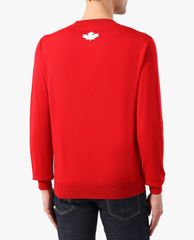 DSQUARED2 - Áo sweater nam cổ tròn tay dài phối chữ thời trang