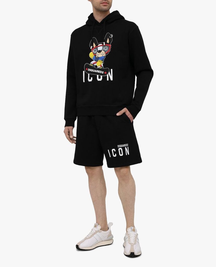 DSQUARED2 - Quần shorts nam ống rộng Icon