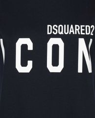 DSQUARED2 - Đầm mini cổ tròn ngắn tay dáng suông Icon