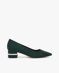 CHARLES & KEITH - Giày cao gót mũi nhọn đế vuông Metallic Accent