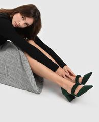 CHARLES & KEITH - Giày cao gót mũi nhọn Chain Detail Pointed