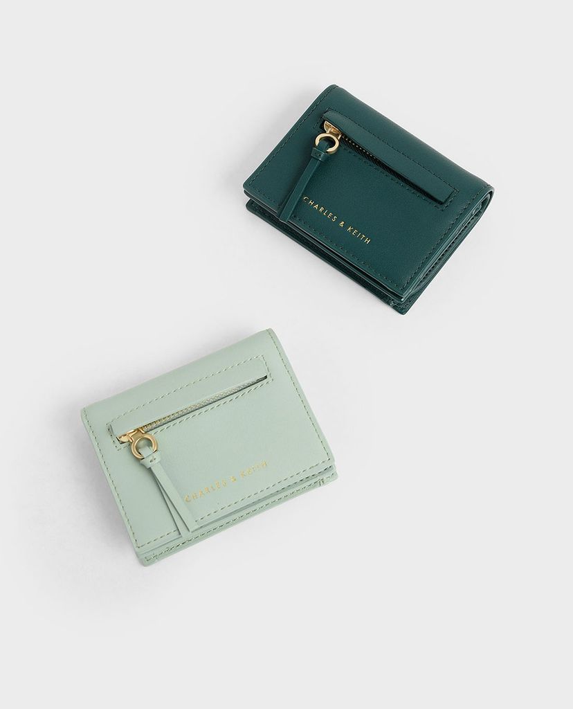 CHARLES & KEITH - Ví đựng name card nữ nắp gập Front Zip