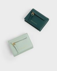 CHARLES & KEITH - Ví đựng name card nữ nắp gập Front Zip