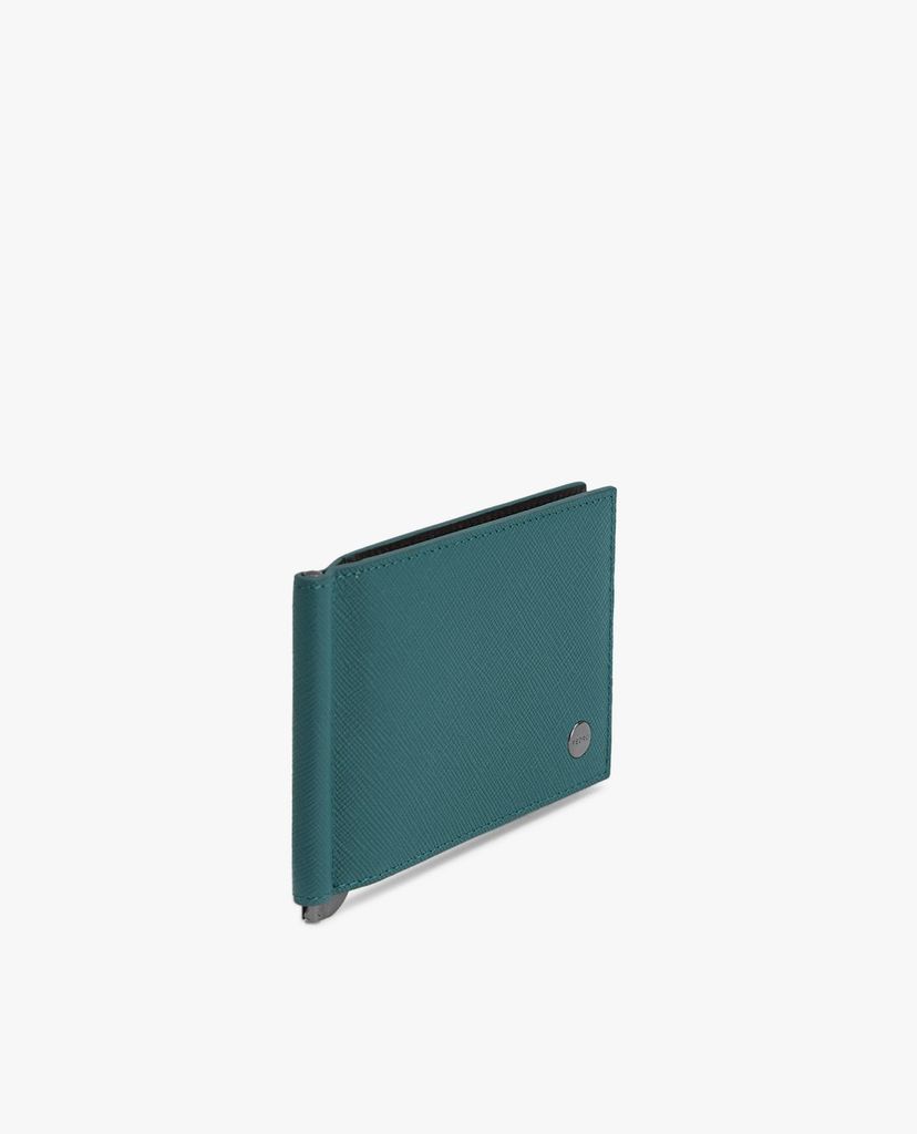 PEDRO - Ví nam đựng name card dạng gập phối kẹp tiền Leather Bi Fold