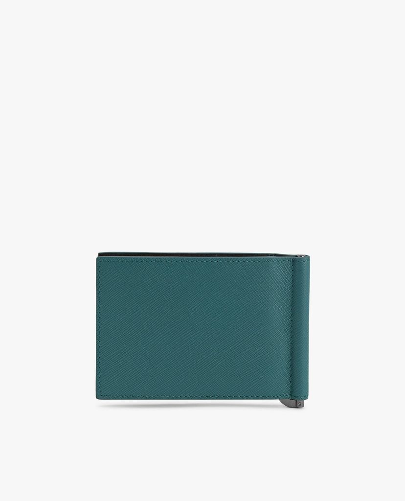 PEDRO - Ví nam đựng name card dạng gập phối kẹp tiền Leather Bi Fold