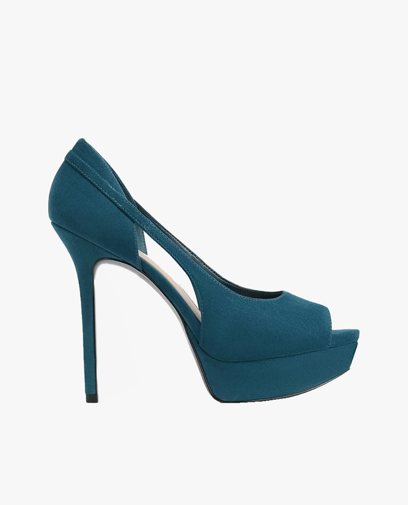 PEDRO - Giày cao gót Peep Toe Leather Platform Pumps
