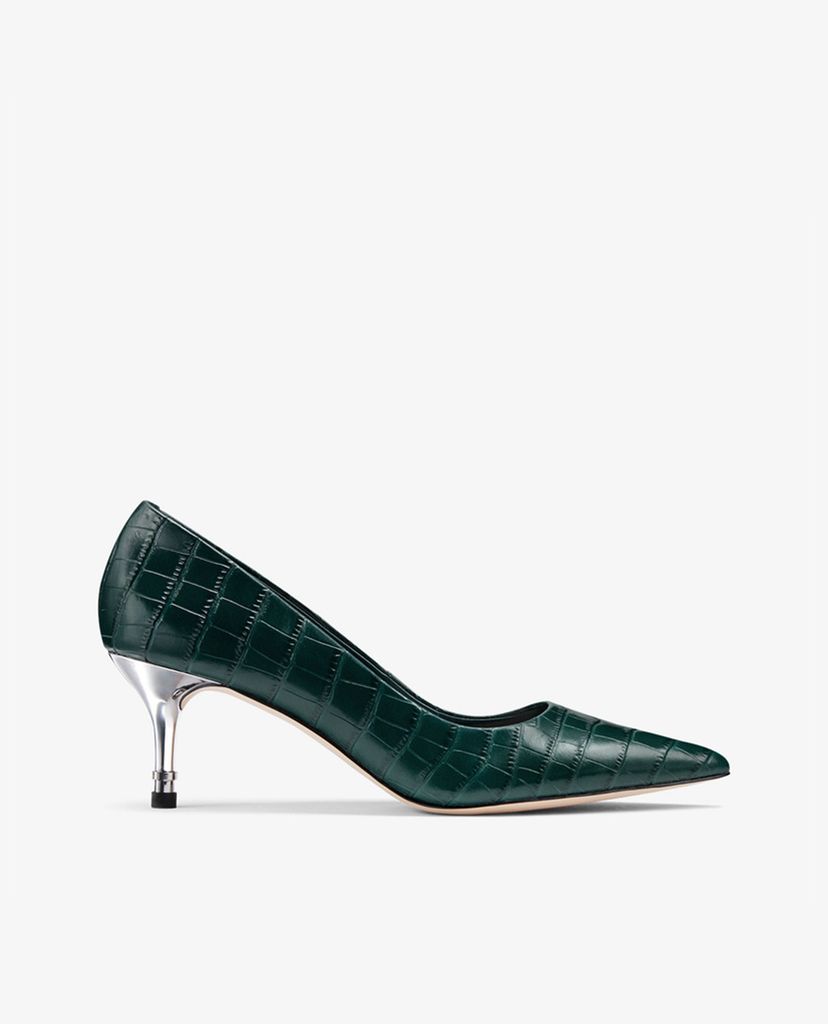 PEDRO - Giày cao gót mũi nhọn Croc Effect Leather