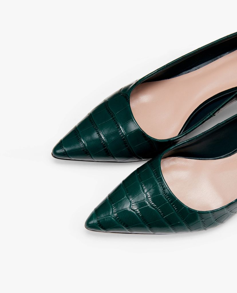 PEDRO - Giày cao gót mũi nhọn Croc Effect Leather
