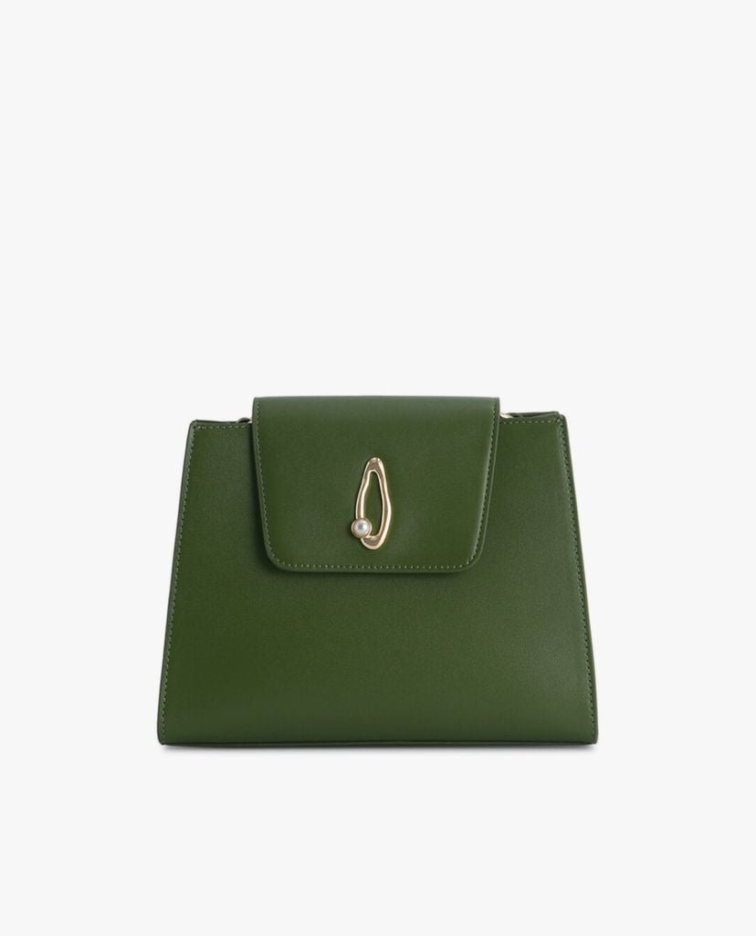 PEDRO - Túi xách tay nữ chữ nhật Leather Top Pearl Strap