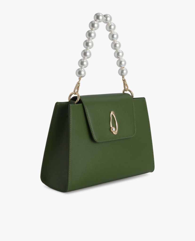 PEDRO - Túi xách tay nữ chữ nhật Leather Top Pearl Strap